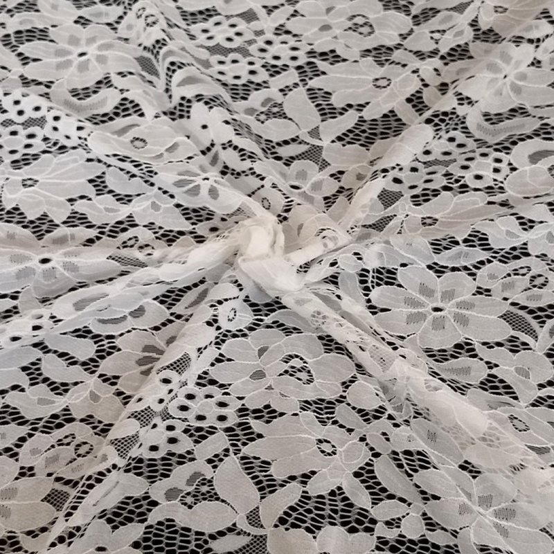 Lace Fabric Floral Nylon Warp Knit for Women's Wear Wholesale Supplier 11